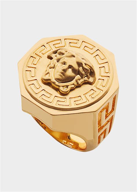 bague versace homme or 18k